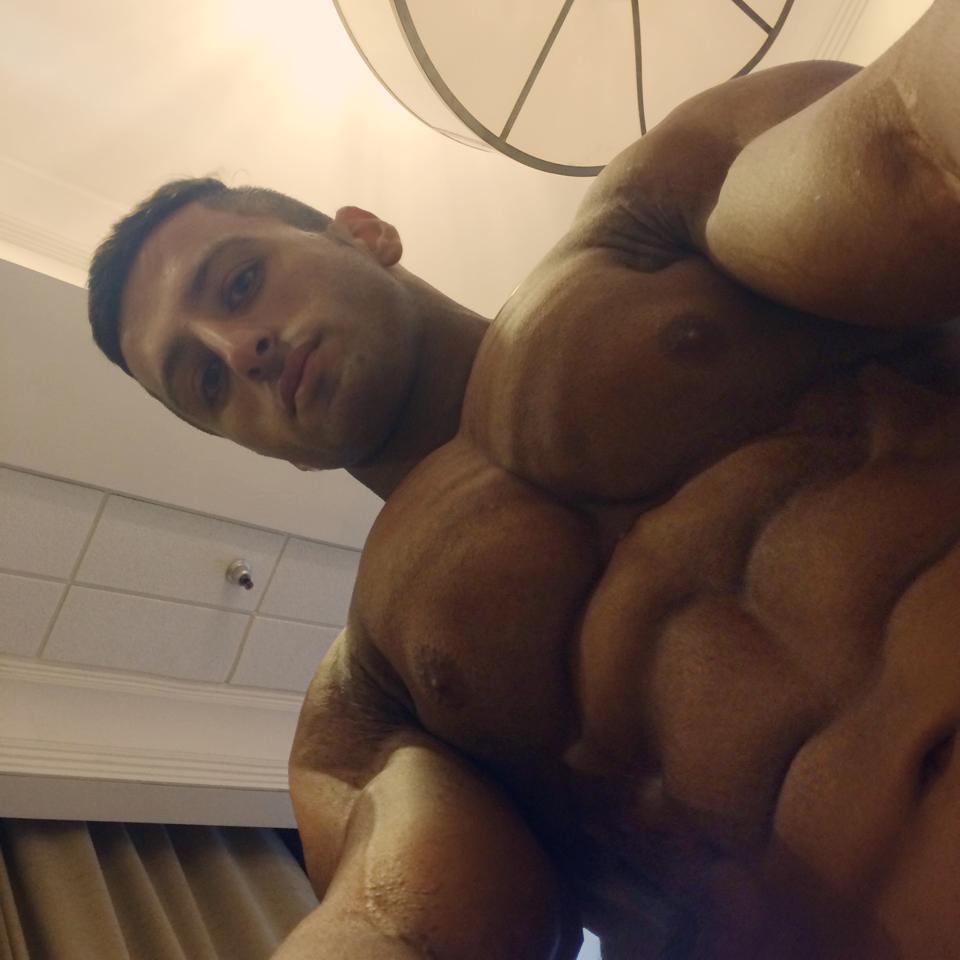 Handsome, sexy, muscular, ripped, and mounds of pecs - WOOF