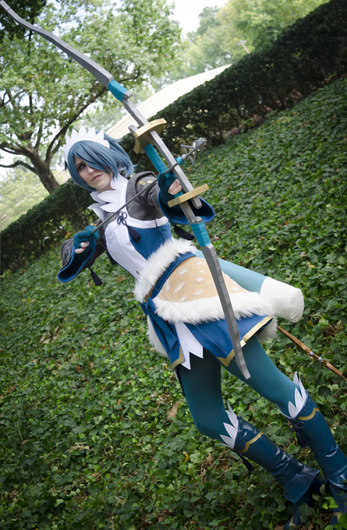 The absent-minded archer, Setsuna from Fire Emblem Fates. Costume made by Yashuntafun Cosplay. The d