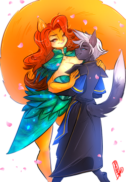 lovelydagger:  commission for EJ @ http://ejzog.deviantart.com/really adore his characters a lot! they’re so charming ^^enjoy!