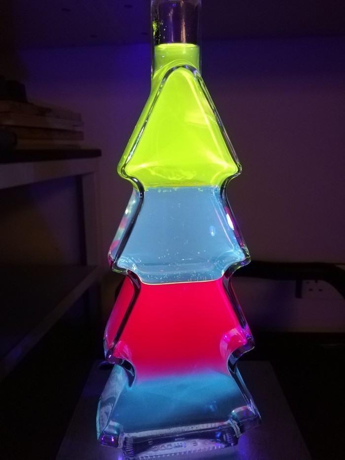 O Chemistree
Andres Tretiakov, a physics technician at St. Paul’s School in London, made this density column chemistree as part of a demonstration for students using a few kitchen staples and a tree-shaped glass bottle. The bottom layer of the column...