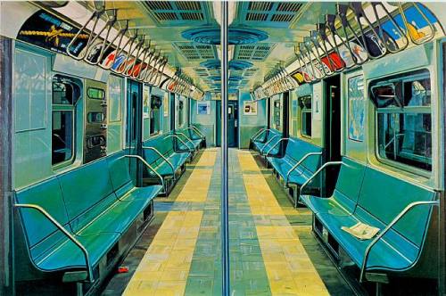 secretcinema1: New York City Subway, 1969, Richard Estes