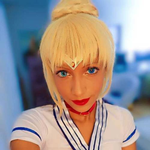 Sailor Saber ️ I got my lenses from UNIQSO (Sweety Anime Blue) and I love them I plan to wear them f