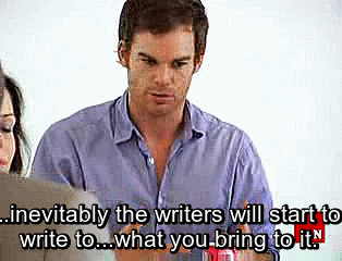 michaelchallpics: “They ARE writing with you in mind.” On character development  - Michael C. Hall