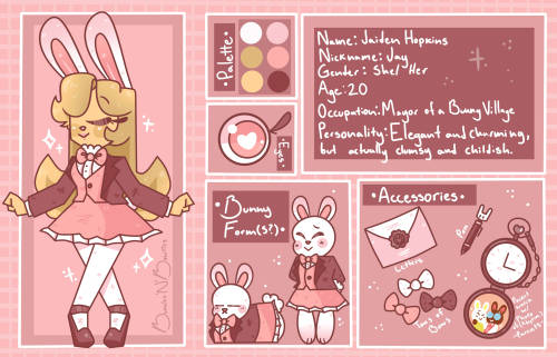 ✧ Finally, a reference sheet for Jay! My persona/ mascot! ✧