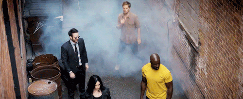 netflixdefenders: Charlie Cox, Krysten Ritter, Mike Colter and Finn Jones in Entertainment Weekly’s first look at THE DEFENDERS