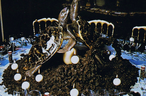 The Menu from Bal Surréaliste, a Rothschild Party held in 1972 at Chateau de Ferrières