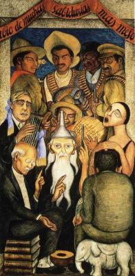 artist-rivera: The Learned, Diego Rivera Medium: frescohttps://www.wikiart.org/en/diego-rivera/the-learned-1928 