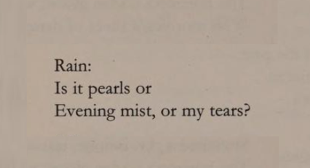 violentwavesofemotion:

Kitahara Hakushū, from “Rain on Castle Island,” featured in “The Penguin Book of Japanese Verse,” #poetry tag#mitsurugi reiji#miles edgeworth #this is just so him  #but he would never say this out loud lol or even verbalize in his head