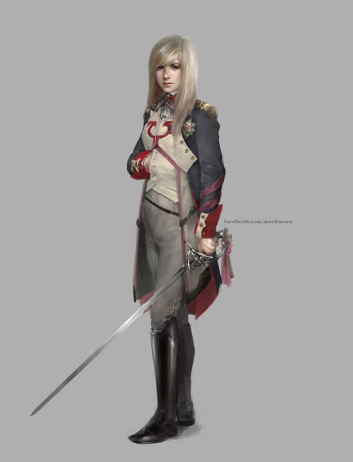 kenthedm:  merkymerx:  Thalia, Guardian of Thraben concept I had with historical uniforms in mind. Y
