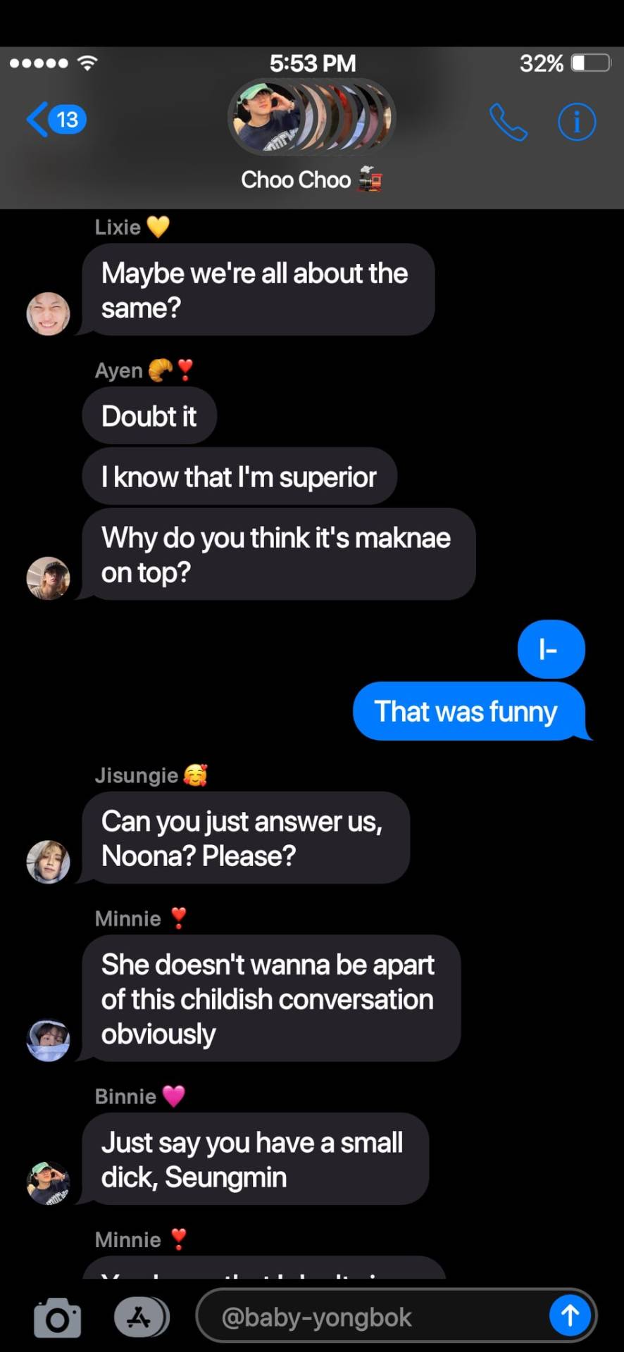 Poly SKZ!Fake Texts - They Ask You Who's Bigger