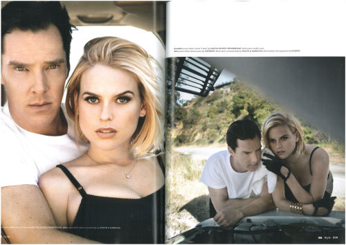 baracudaj: Benedict Cumberbatch &amp; Alice Eve photoshoot for GQ Style