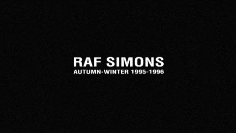rafsimons-archive: Raf Simons AW1995-1996 debut video