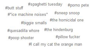 reblog with the weirdest thing you call your pet in the tags