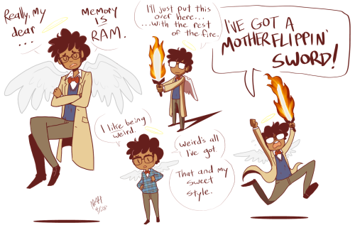 professormorriarty:I’ve seen hypothetical Good Omens fancasts that feature the lovely Richard Ayoade
