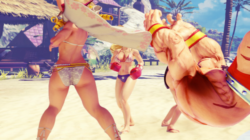 gameswithgreatbutts:  Character: Karin Kanzuki (Swimsuit) Game: Street Fighter V Click here for more butts 