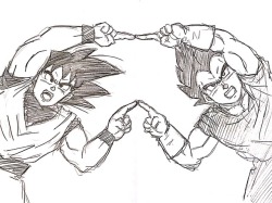 gokutrash:  Gogeta and Bulchi 