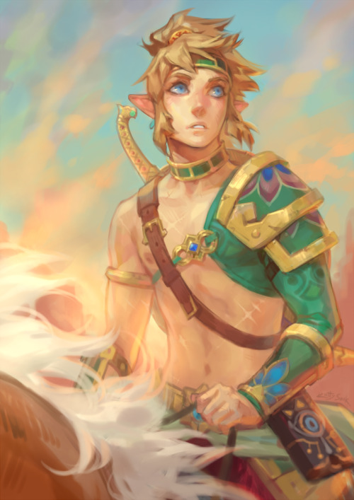 Link (Zelda:BOTW) Fanart <3 I adore this armor set!