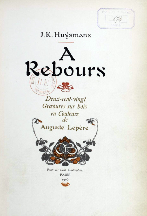 hideback:Auguste Lèpere (French, 1849-1918)Art Nouveau woodcut illustrations for A Rebours by Joris 