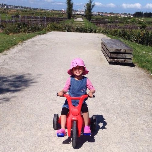 bikepsycho: my cute lil’ niece.. the next Tracey Hannah @littletrace13 | #bicycle #trike #offroad