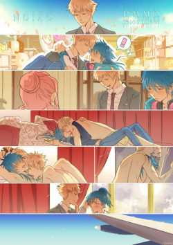 keepcalmkeepdrawing:  I’ve decided to draw for re:connect too, after this first part (´ཀ`」∠):_   Noiz who talks with Tae it’s the sweetest part and really warms my heart :’) But “I want you only you” part it’s my absolute favorite