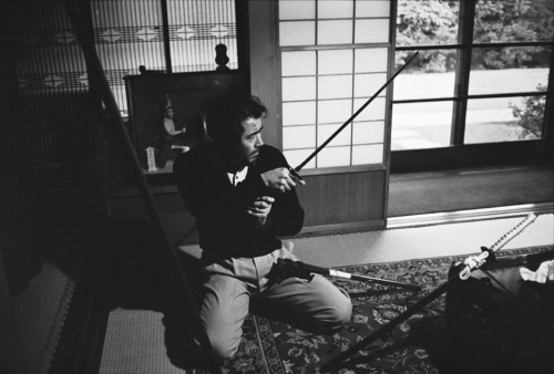 barcarole:Toshiro Mifune in his home near Tokyo, 1961. Photos by René Burri.