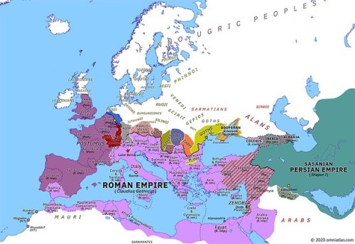 NEW MAP: Europe 269: Battle of Lake Benacus (winter 268/269) omniatlas.com/maps/europe/26902