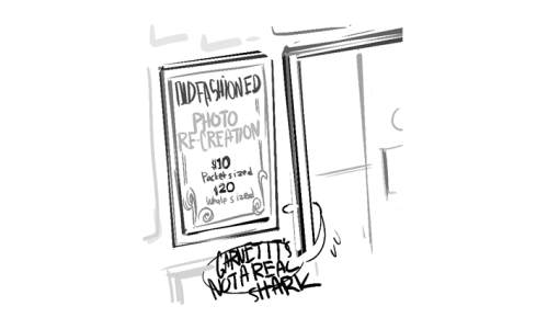 teenyleeni:  if you want to know why greg has a photo of the gems as adults and also pirates b4 story for steven 1) it doesn’t matter but 2) this probablyis beach city full of tourist traps? have they visited every one in utmost sincerety as an effort
