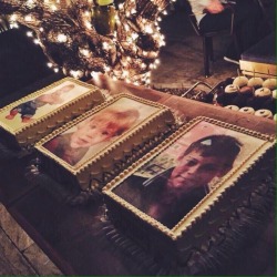 These were Harry’s birthday cakes, I just collapsed.