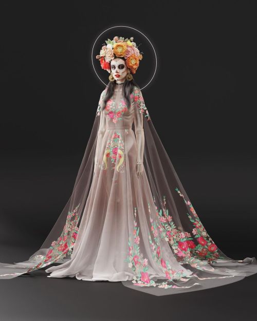 Dia de Muertos IIsiempre quice hacer un vestido mexicano pero distinto o un shoot inspirado idk, ese