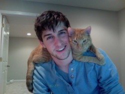 moboy:  Who’s this cutie….and the human he’s sitting on? 