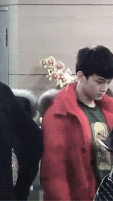 kimjongasm:     Chen pumps his chest after Xiumin…strokes him…    