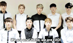 ohhsenshine:  EXO announcing their North American tour for the EXO'luXion. 