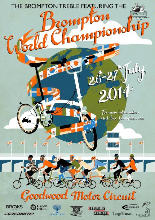 cadenced:  Eliza Southwood poster for the 2014 Brompton World Championship which is now registering 