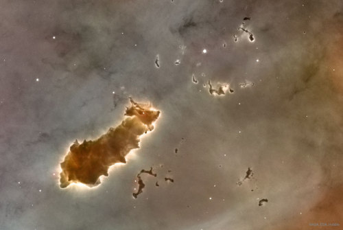 Molecular Clouds in the Carina Nebula : They are not alive &ndash; but they are dying. The unus