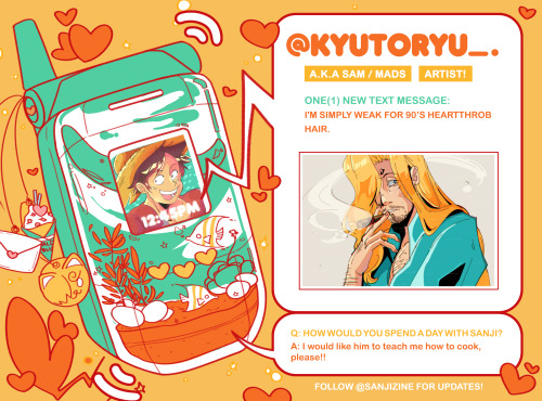 A tremendous artist and Sanji connoisseur, @kyutoryu‘s vibrant designs and colours stand out in any 