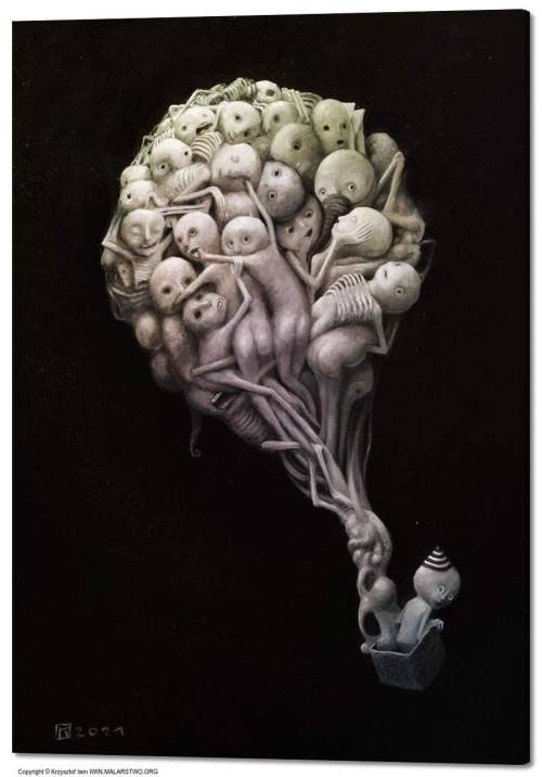 Krzysztof Iwin – „Przewodnik Dusz” 50x70cm Https://iwin.malarstwo.org/pl/limited_print,1765.html