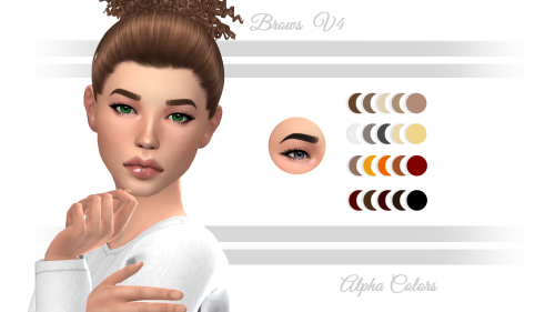 Eyebrows V4 Two brows today because you deserve it ❤ more colors coming soon for the maxis match lov