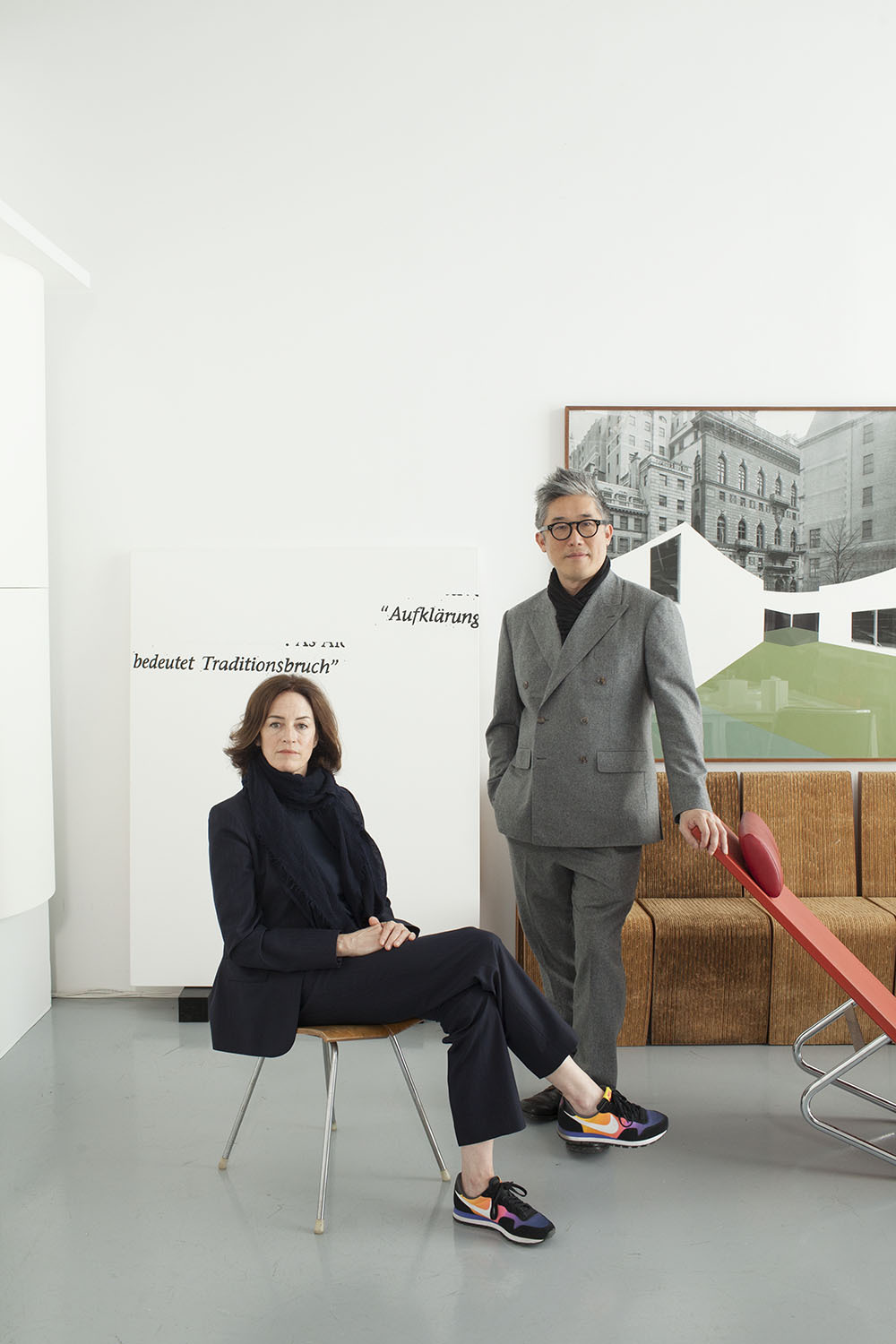 Portrait of Sharon Johnston and Mark Lee of Johnstonmarklee for Monocle Magazine