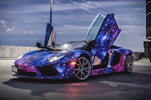 pandifreyan:inspiringpieces:Lamborghini Aventador Roadster GalaxyFor some, owning a Lamborghini Aven