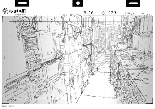 Background layouts from Basquash! (2009)「バスカッシュ！」のため2009年に描いたレイアウト。