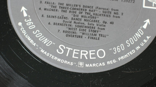 broadcastarchive-umd:  STEREO•PHONIC HI-FI PHASE-FOUR SOUND!  “During the 1960’s records were king. And to make them stand out record companies slapped them with gimmicky claims about ‘Stereo•Phonic’ this and ‘HI–FIdelity’ that,