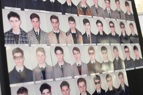  Valentino FW13 model board.  Photo by Saskia Lawaks. 