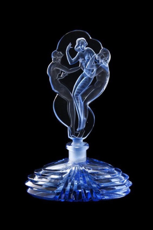 eyesaremosaics: 1930s Czechoslovakian perfume bottle