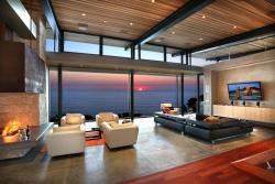 creativehouses:  Modern Living room with panoramic ocean views