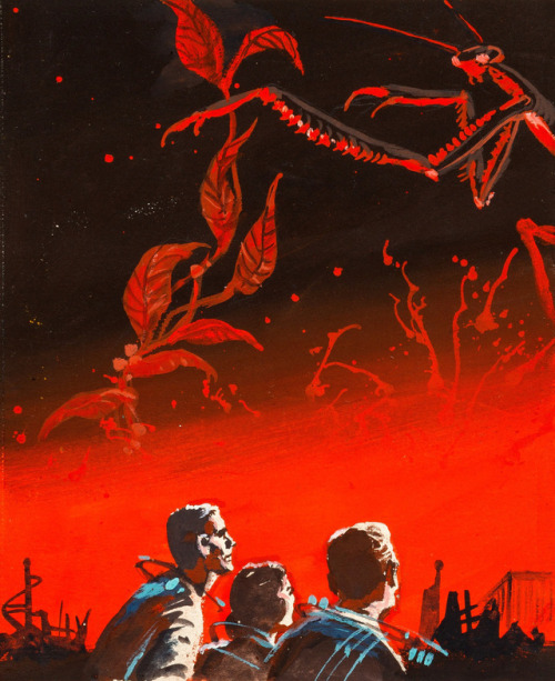talesfromweirdland:Ed Emshwiller concept cover art for the 1959 sci-fi novel, Giants from Eternity.