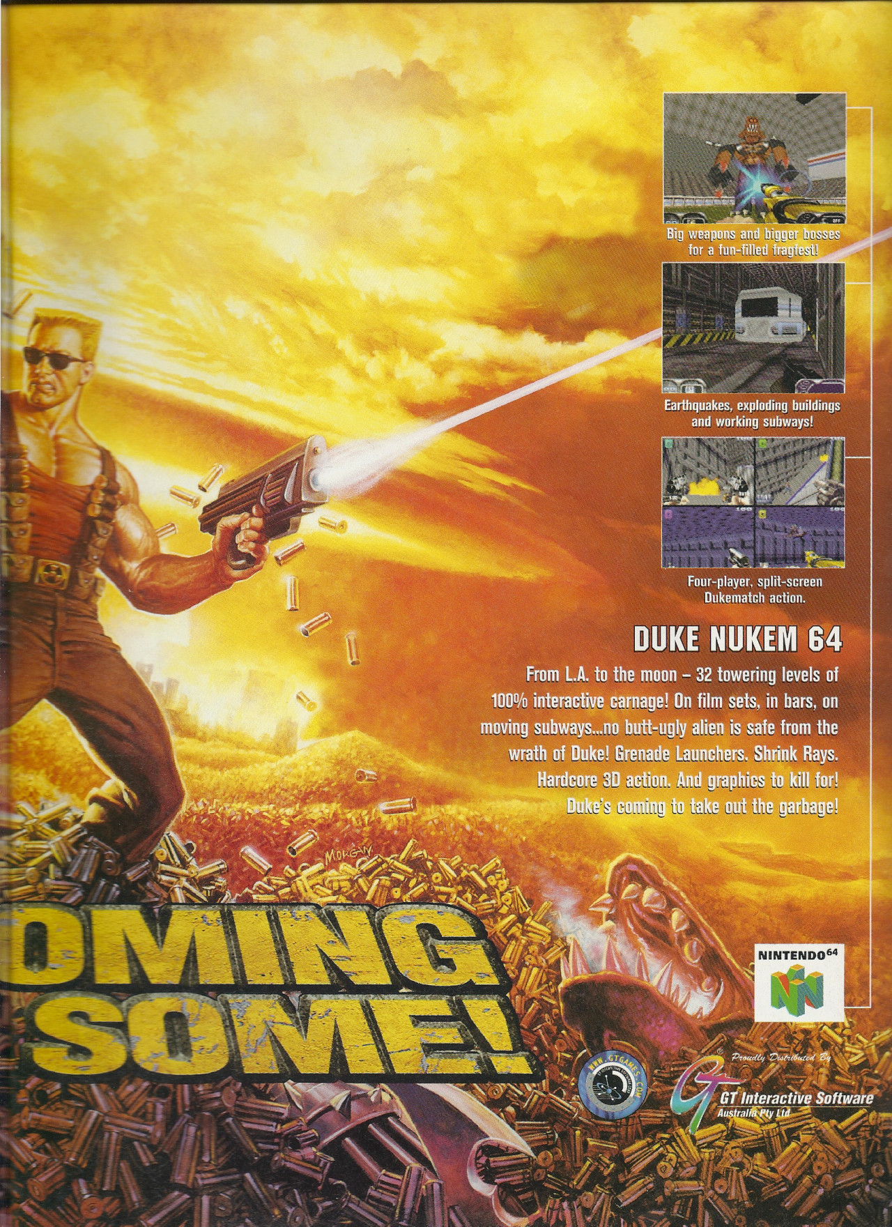 oldgamemags:  Duke Nukem - He’s coming to get some in Duke Nukem 64 and Total Meltdown!