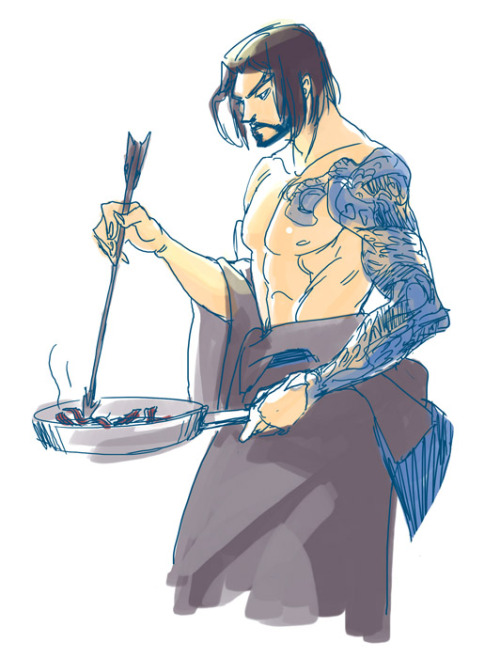 Bachelor Hanzo & Shimada Bros doodles from my twitter