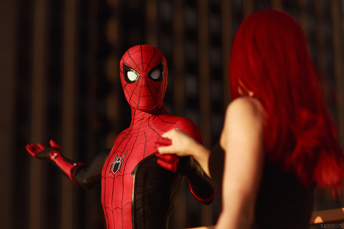 Shamrock_cosplay as Spider-manMarika as MJphoto by me