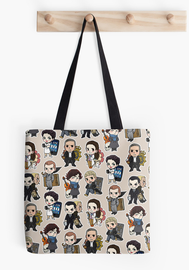 RedBubble added tote bags!! With all-over printing!! So I messed around and made