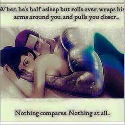 Nothing compares to him pulling me into him.